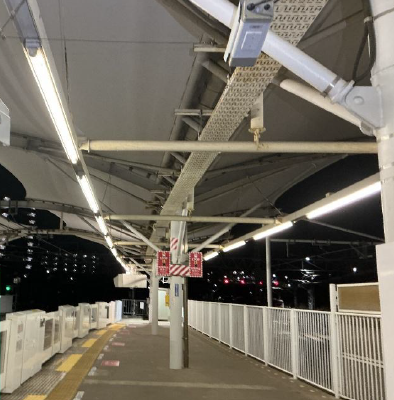 調光型LED照明の写真です。