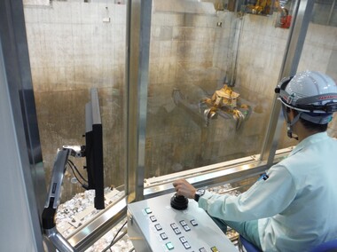 クレーン操作室風景