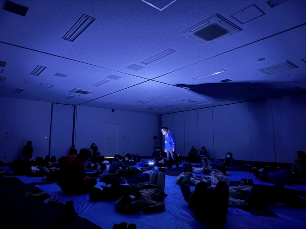 プラネタリウム開始前の会場の様子