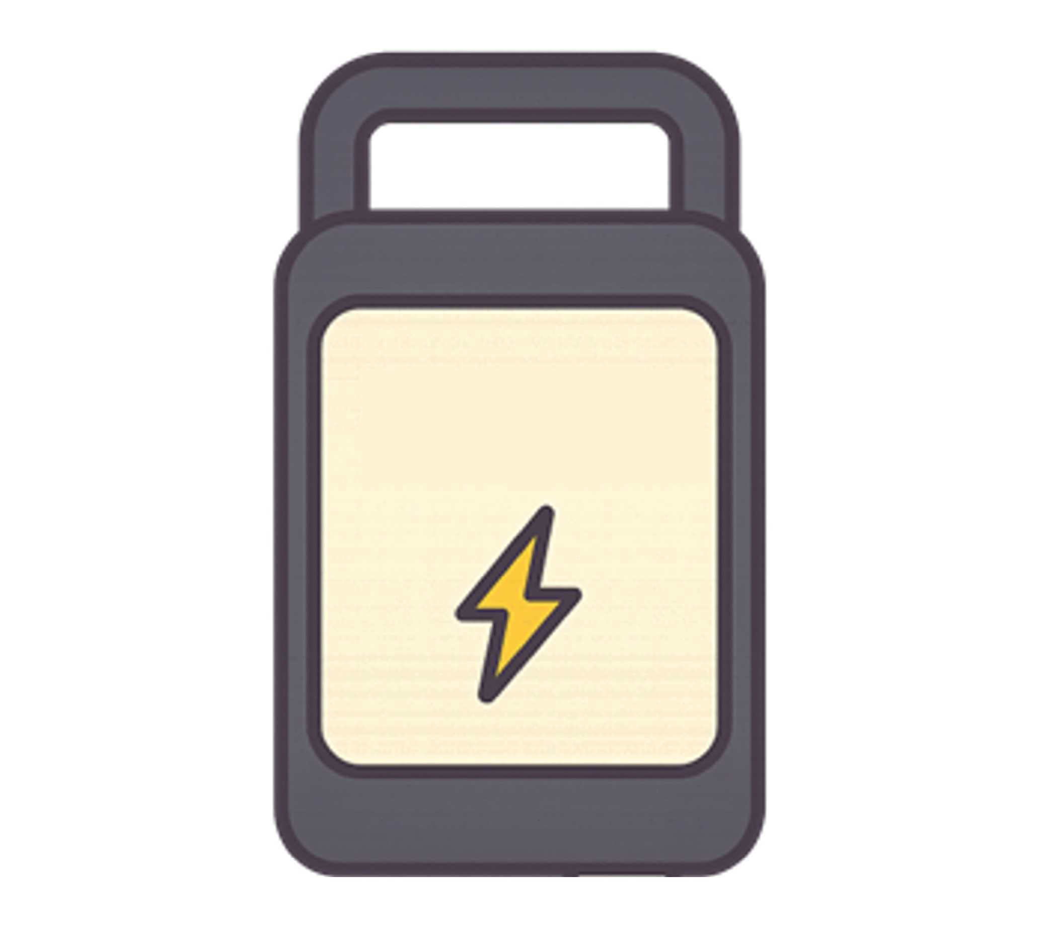 電動自転車のバッテリーのイラスト