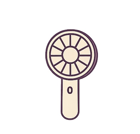 ハンディファンのイラスト