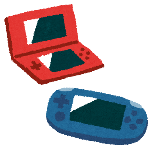 携帯ゲーム機のイラスト