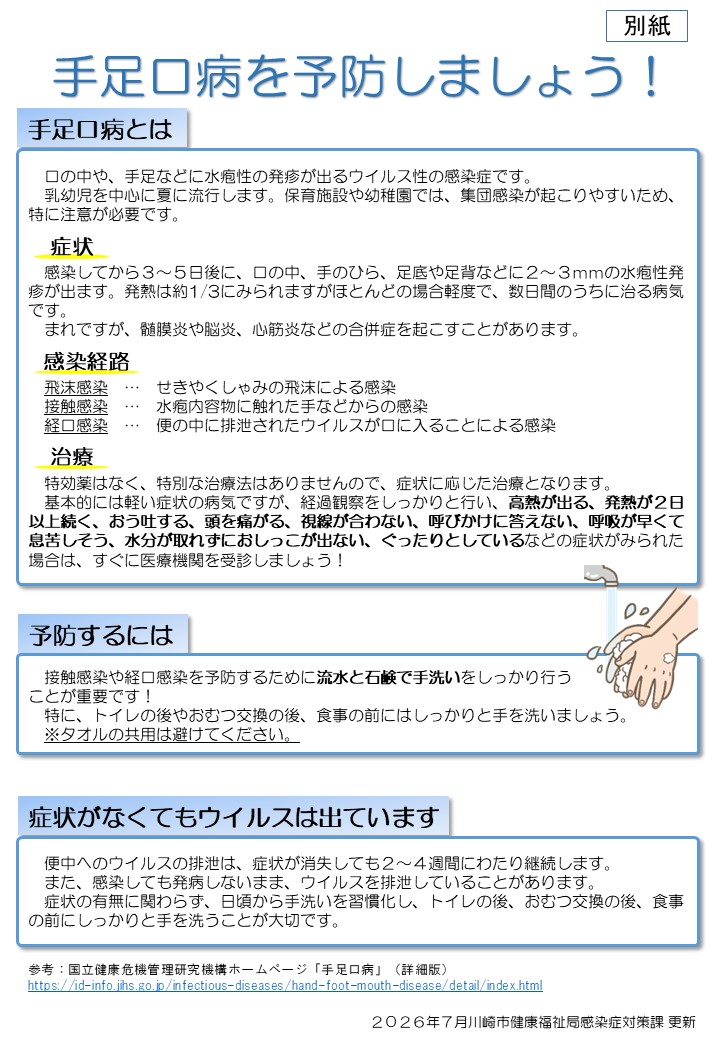 手足口病について
