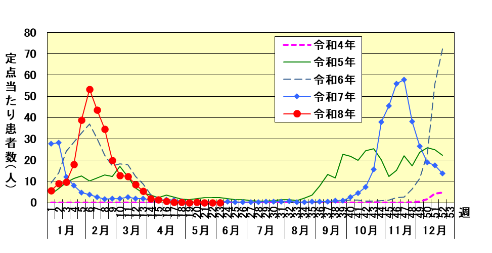 定点当たり患者数グラフ