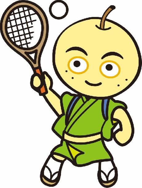 テニスする長寿郎