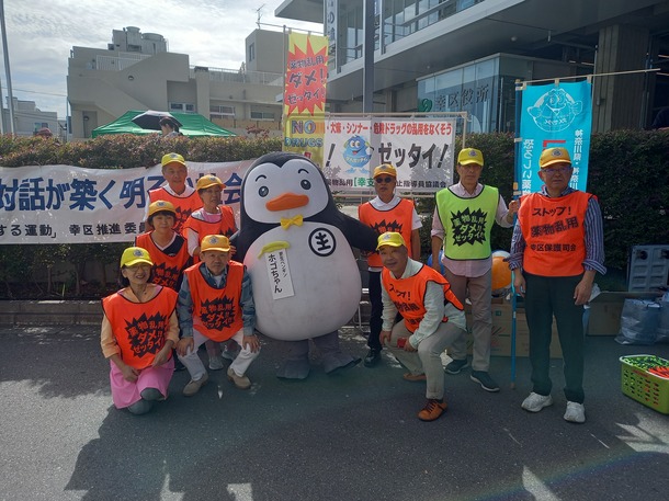 幸区民祭での啓発活動