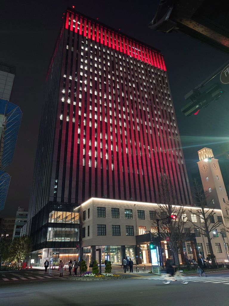 健康ハートの日ライトアップ