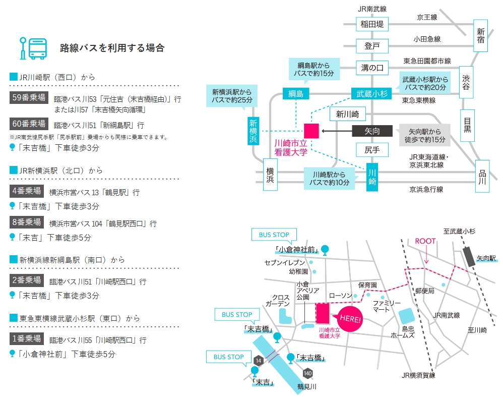 川崎市立看護大学 アクセス