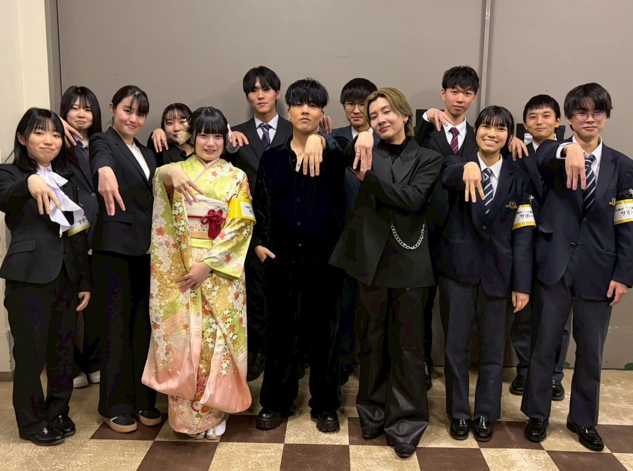 鈴木鈴木さん楽屋あいさつ