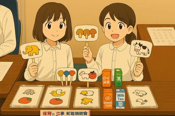 全員にプレゼントするペープサート