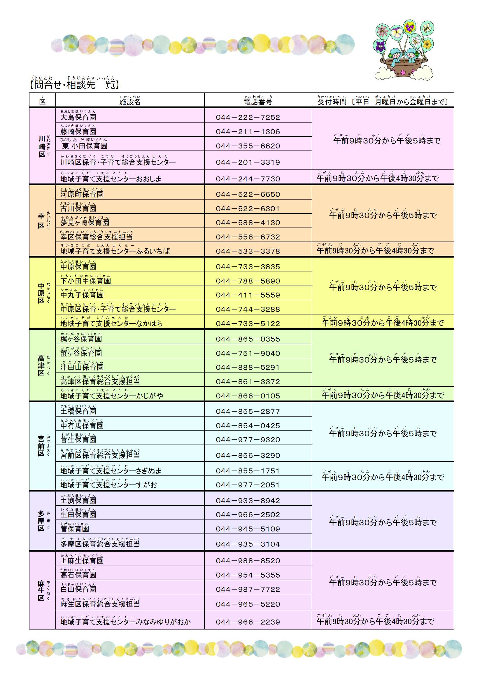 施設一覧