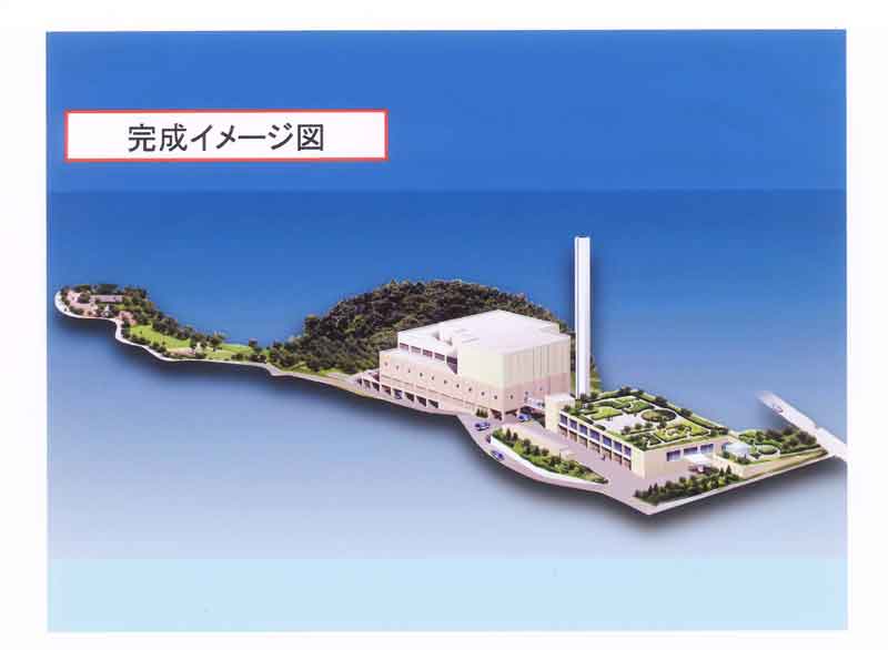 川崎都市計画ごみ焼却場の変更の完成イメージ図