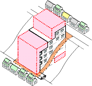 斜面地建築物制限後イメージ図