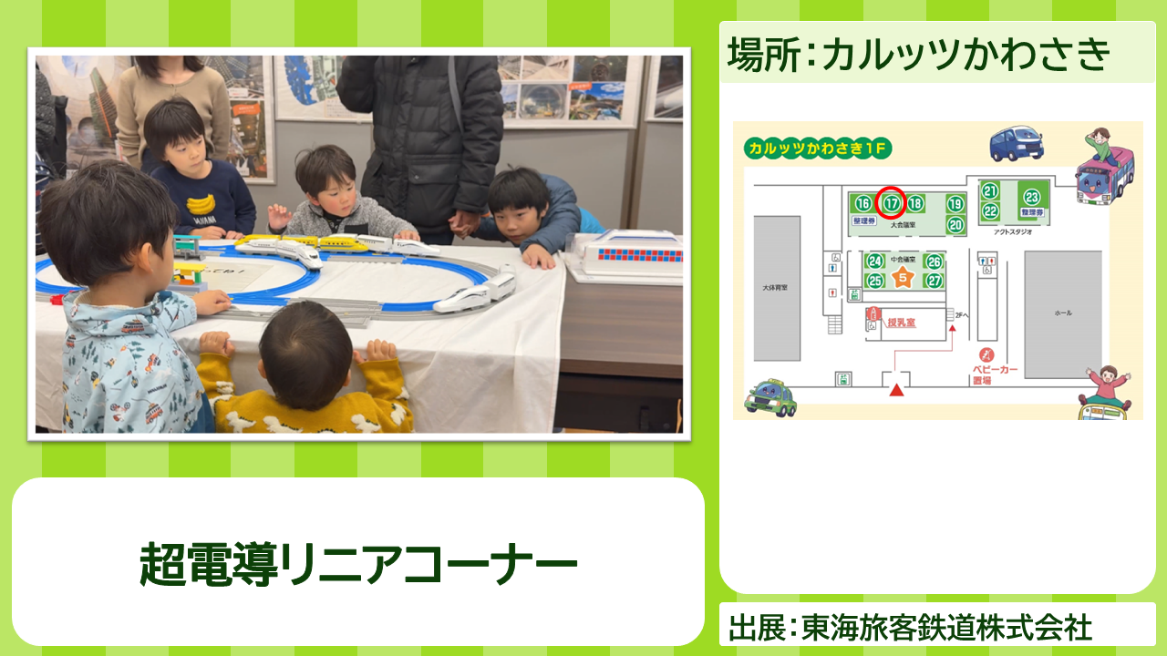 東海旅客鉄道株式会社の出展内容紹介写真　超電導リニアコーナー