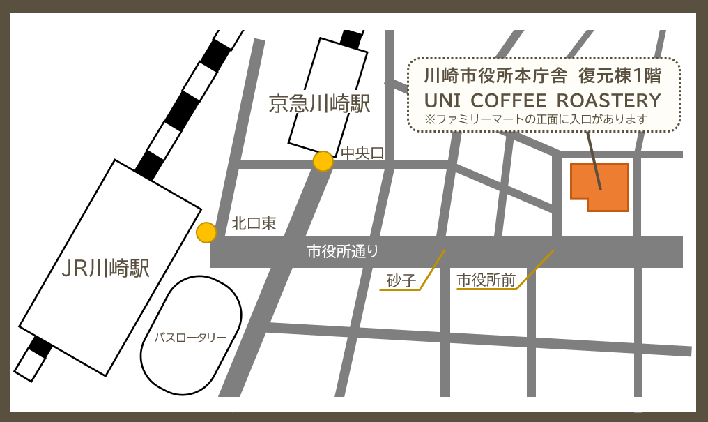 開催場所を示す地図