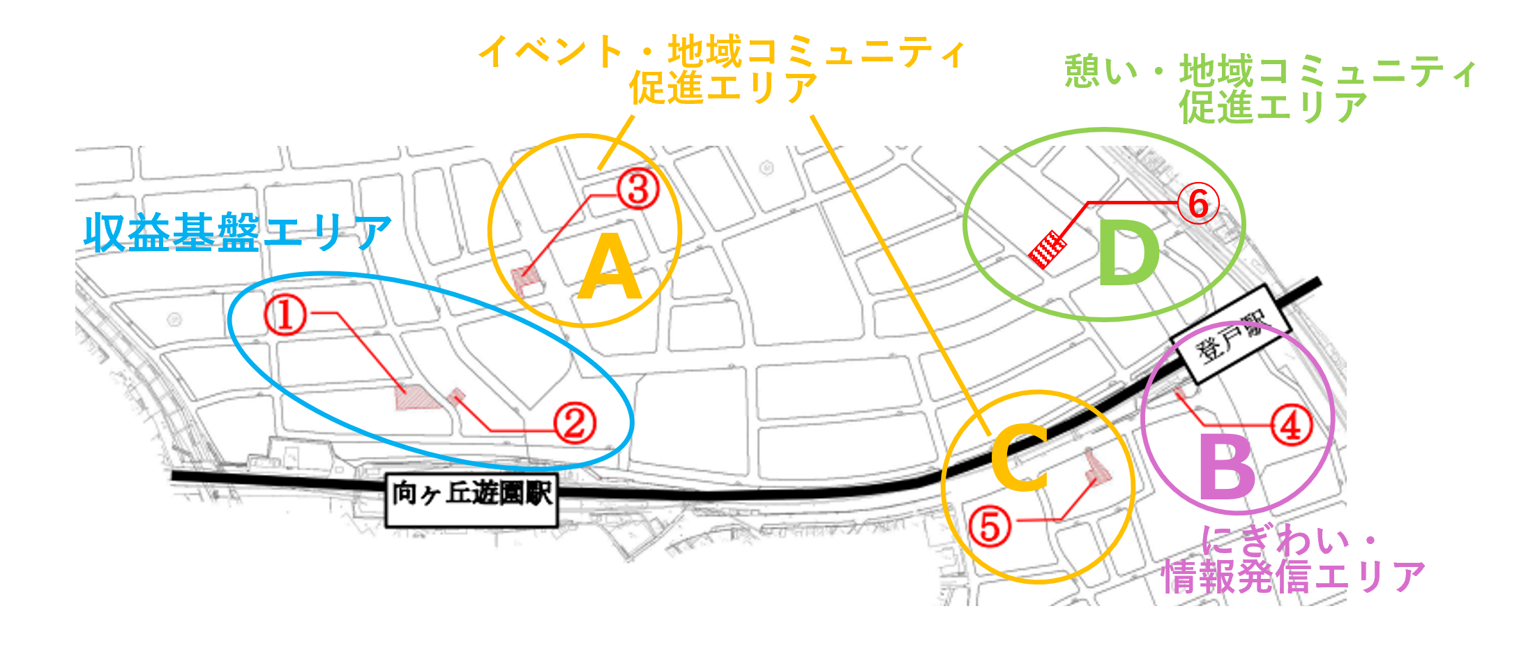 社会実験の実施エリア