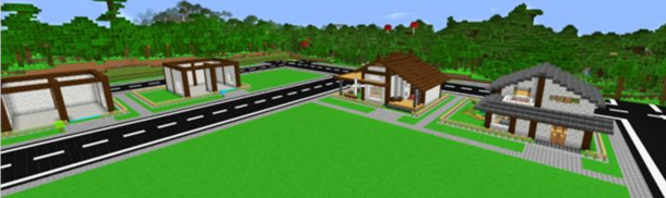 マインクラフトのゲーム画面