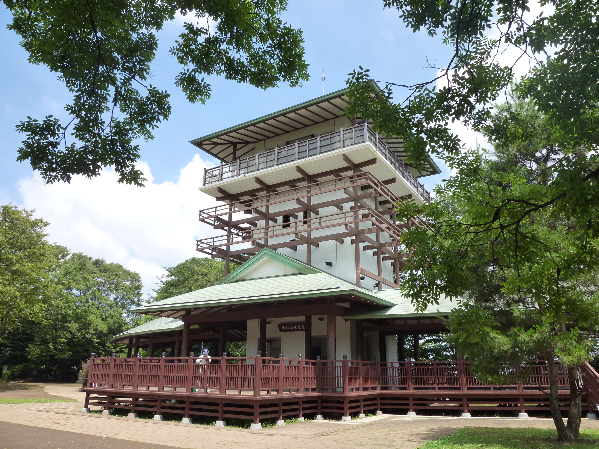 生田緑地。枡形山展望台の写真。