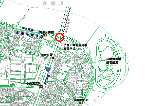 調査地点の周辺地図