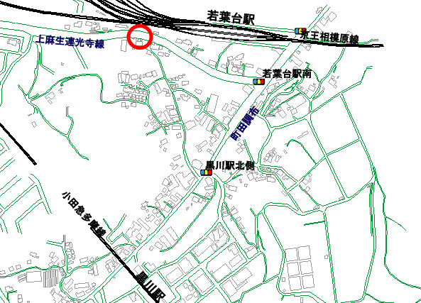 調査地点の地図