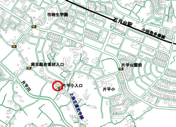 調査地点の地図