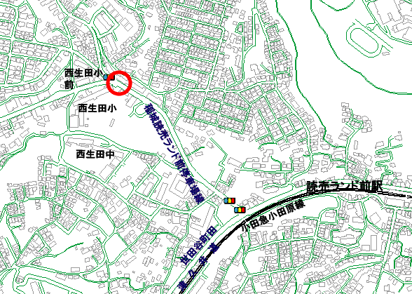 調査地点の地図