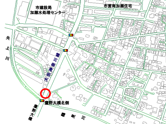 調査地点の地図