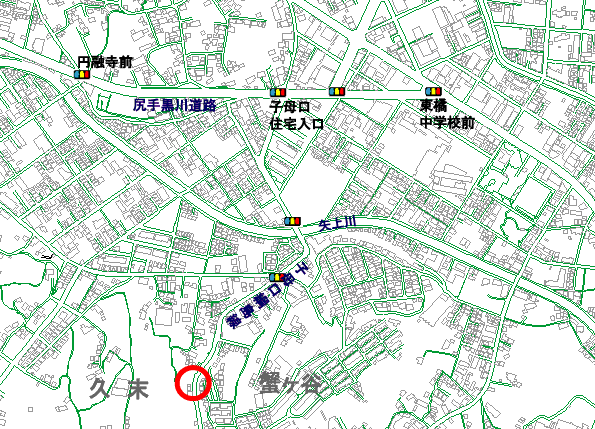 調査地点の地図