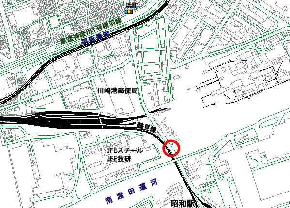 調査地点の地図