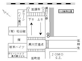 調査地点の拡大図