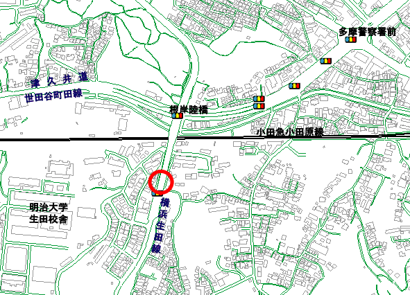 調査地点の地図