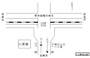 調査地点の拡大図