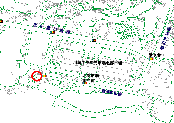 調査地点の地図