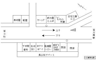 調査地点の拡大地図