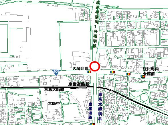 調査地点の地図