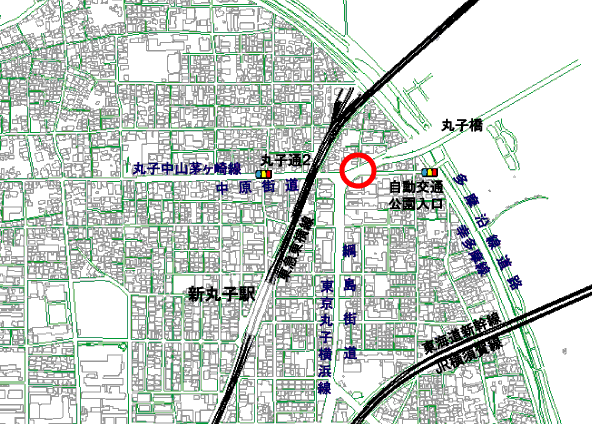 調査地点の周辺地図