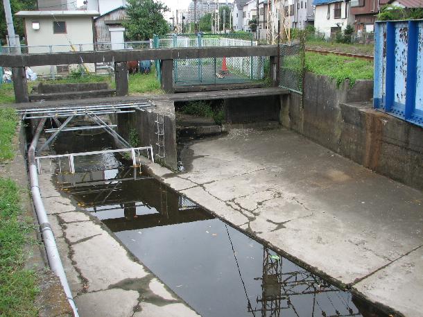 二つの堀の分岐点