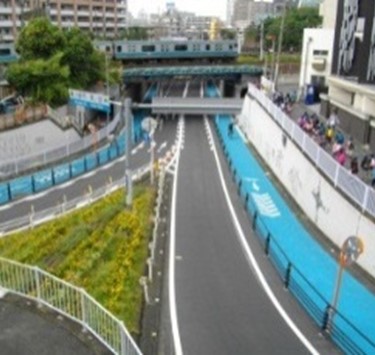 自転車道の写真