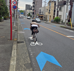 車道混在の写真