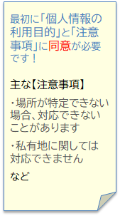 注意事項