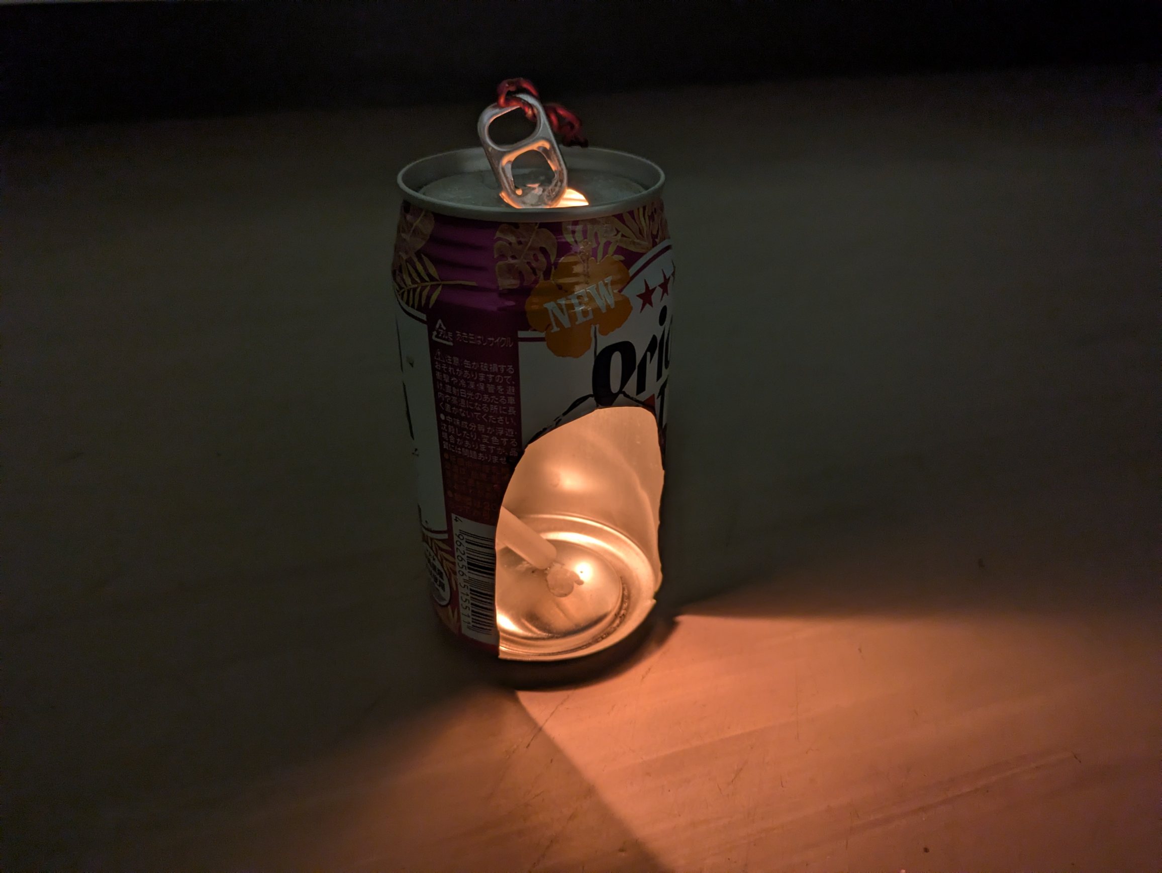 空き缶ランタンづくり