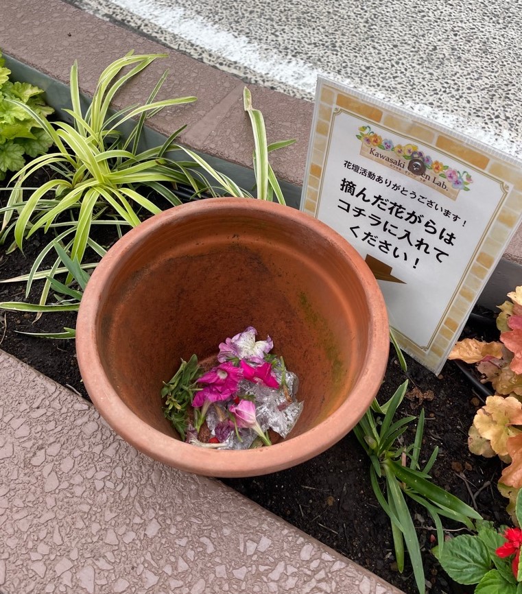 花ガラ入れの写真