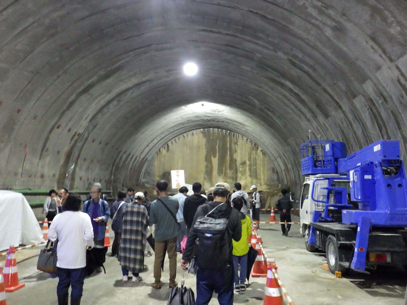 トンネル掘削最先端の写真