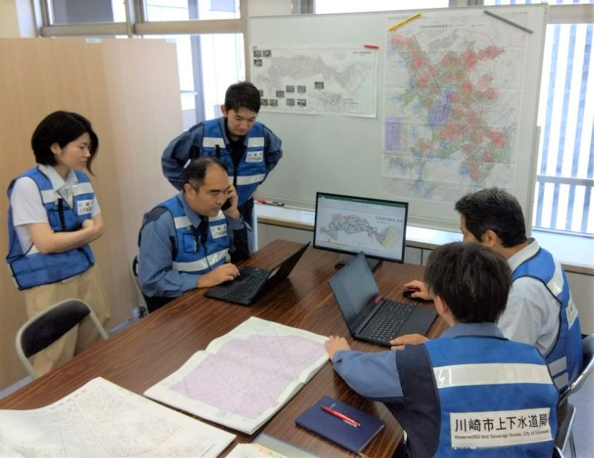 情報伝達訓練の写真