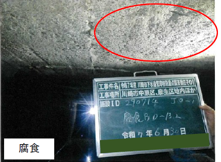 腐食箇所