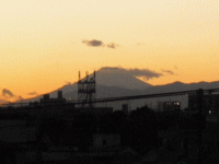 塩浜陸橋から見える富士山