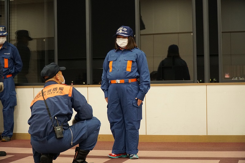 訓練礼式の様子