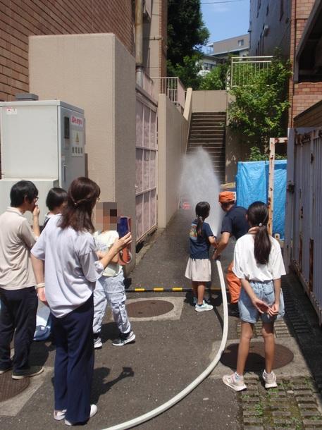 放水体験の写真