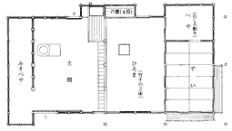 旧伊藤家住宅平面図