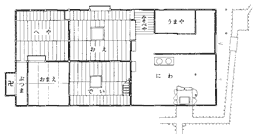 旧江向家住宅平面図画像
